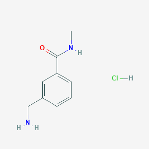 molecular formula C9H13ClN2O B1520903 3-(aminomethyl)-N-methylbenzamide hydrochloride CAS No. 916211-48-8