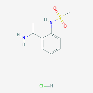 N-[2-(1-aminoethyl)phenyl]methanesulfonamide hydrochloride