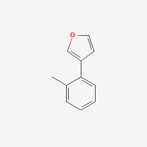 molecular formula C11H10O B15209064 3-(2-Methylphenyl)furan CAS No. 80866-25-7