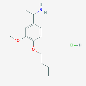 1-(4-Butoxy-3-methoxyphenyl)ethan-1-amine hydrochloride