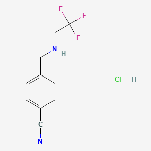 4-{[(2,2,2-Trifluoroethyl)amino]methyl}benzonitrile hydrochloride