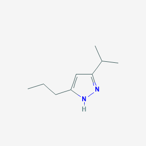 molecular formula C9H16N2 B15209084 3-Isopropyl-5-propyl-1H-pyrazole 