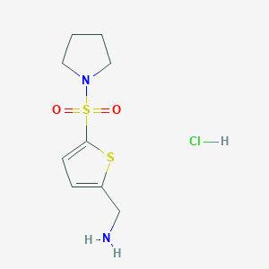 [5-(Pyrrolidine-1-sulfonyl)thiophen-2-yl]methanamine hydrochloride
