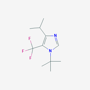 molecular formula C11H17F3N2 B152091 1-T-Butyl-4-isopropyl-5-trifluoromethylimidazole CAS No. 129247-52-5