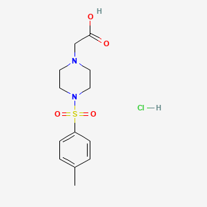 2-[4-(4-Methylbenzenesulfonyl)piperazin-1-yl]acetic acid hydrochloride