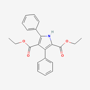molecular formula C22H21NO4 B15209102 Diethyl 3,5-diphenyl-1h-pyrrole-2,4-dicarboxylate CAS No. 3651-14-7