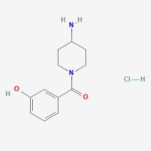 3-(4-Aminopiperidine-1-carbonyl)phenol hydrochloride