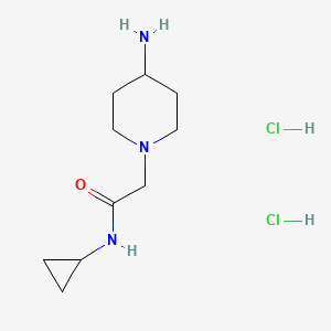 2-(4-aminopiperidin-1-yl)-N-cyclopropylacetamide dihydrochloride