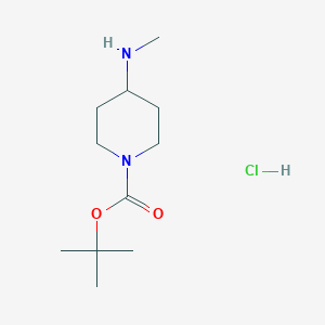 molecular formula C11H23ClN2O2 B1520920 tert-Butyl 4-(methylamino)piperidine-1-carboxylate hydrochloride CAS No. 1188263-65-1