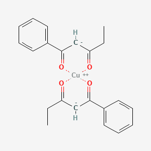 molecular formula C22H22CuO4 B15209233 Bis(1-phenyl-1,3-pentanedionato)copper CAS No. 15443-06-8