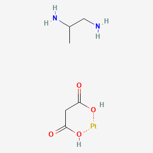 molecular formula C6H14N2O4Pt B15209236 Malonato-1,2-propylenediammineplatinum(II) 