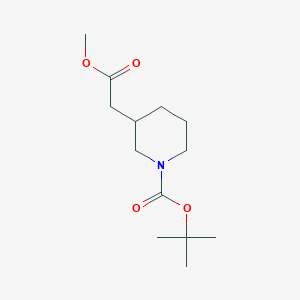 tert-Butyl 3-(2-methoxy-2-oxoethyl)piperidine-1-carboxylate
