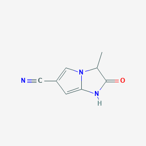3-methyl-2-oxo-1H,2H,3H-pyrrolo[1,2-a]imidazole-6-carbonitrile