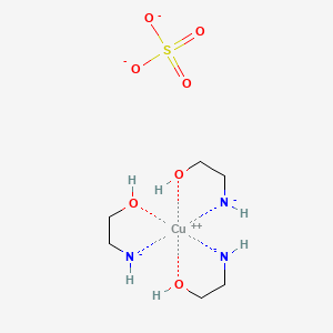 molecular formula C6H18CuN3O7S-3 B15209264 Tris(ethanolamine)copper(2+) 