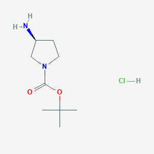molecular formula C9H19ClN2O2 B1520928 (S)-1-Boc-3-amino-pyrrolidine HCl CAS No. 874140-63-3