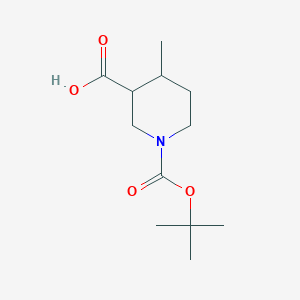 molecular formula C12H21NO4 B1520929 1-(tert-Butoxycarbonyl)-4-methylpiperidine-3-carboxylic acid CAS No. 1009376-52-6
