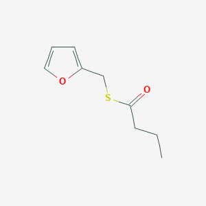 molecular formula C9H12O2S B15209327 S-(Furan-2-ylmethyl) butanethioate CAS No. 59020-86-9