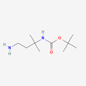 B1520935 tert-butyl N-(4-amino-2-methylbutan-2-yl)carbamate CAS No. 880100-43-6