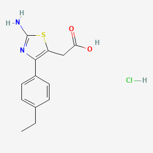 [2-Amino-4-(4-ethyl-phenyl)-thiazol-5-yl]-acetic acid hydrochloride