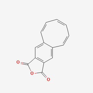 molecular formula C14H8O3 B15209371 Cycloocta[f]isobenzofuran-1,3-dione CAS No. 28979-93-3