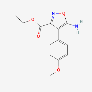 Ethyl 5-amino-4-(4-methoxyphenyl)isoxazole-3-carboxylate