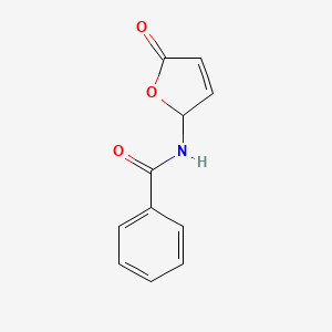 molecular formula C11H9NO3 B15209414 Benzamide, N-(2,5-dihydro-5-oxo-2-furanyl)- CAS No. 62668-57-9