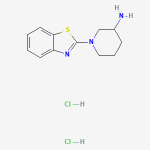 1-(1,3-Benzothiazol-2-yl)piperidin-3-amine dihydrochloride