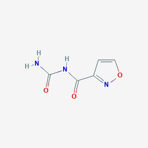 molecular formula C5H5N3O3 B15209525 N-Carbamoylisoxazole-3-carboxamide 