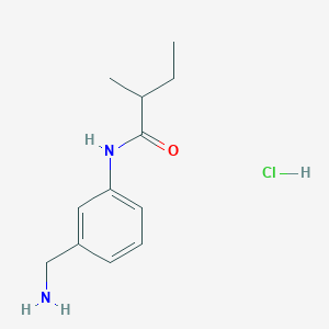 N-[3-(aminomethyl)phenyl]-2-methylbutanamide hydrochloride