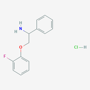 molecular formula C14H15ClFNO B1520963 1-(2-Amino-2-phenylethoxy)-2-fluorobenzene hydrochloride CAS No. 1171091-08-9