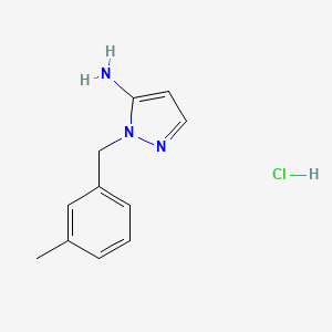 1-[(3-methylphenyl)methyl]-1H-pyrazol-5-amine hydrochloride
