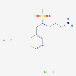 N-(3-aminopropyl)-N-(pyridin-3-ylmethyl)methanesulfonamide dihydrochloride