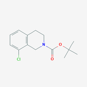 molecular formula C14H18ClNO2 B152098 Tert-butyl 8-chloro-3,4-dihydroisoquinoline-2(1H)-carboxylate CAS No. 138350-93-3