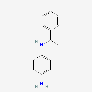 molecular formula C14H16N2 B1520981 1-N-(1-phenylethyl)benzene-1,4-diamine CAS No. 79612-18-3