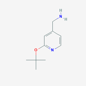 molecular formula C10H16N2O B1520982 [2-(Tert-butoxy)pyridin-4-yl]methanamine CAS No. 1152560-93-4