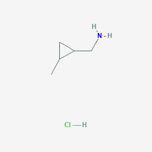 molecular formula C5H12ClN B1520984 (2-Methylcyclopropyl)methylamine hydrochloride CAS No. 1171835-59-8