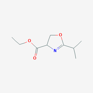 molecular formula C9H15NO3 B15209866 Ethyl 2-isopropyl-4,5-dihydrooxazole-4-carboxylate 
