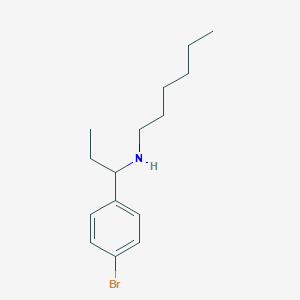 [1-(4-Bromophenyl)propyl](hexyl)amine