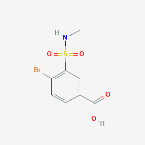 molecular formula C8H8BrNO4S B1520993 4-Bromo-3-(methylsulfamoyl)benzoic acid CAS No. 716358-64-4