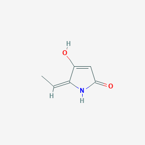 molecular formula C6H7NO2 B15209948 5-Ethylidene-4-hydroxy-1H-pyrrol-2(5H)-one 