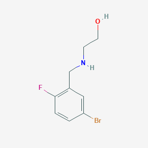 2-{[(5-Bromo-2-fluorophenyl)methyl]amino}ethan-1-ol