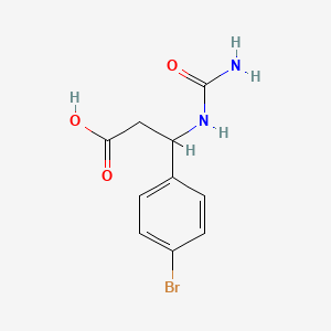 B1520998 3-(4-Bromophenyl)-3-(carbamoylamino)propanoic acid CAS No. 39773-49-4