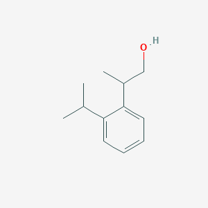 molecular formula C12H18O B152100 2-(2-Propan-2-ylphenyl)propan-1-ol CAS No. 131204-98-3