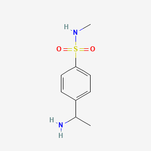 4-(1-aminoethyl)-N-methylbenzene-1-sulfonamide