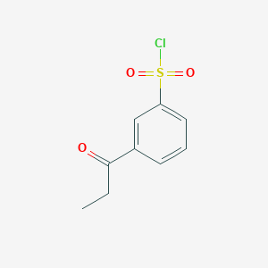 3-Propanoylbenzene-1-sulfonyl chloride