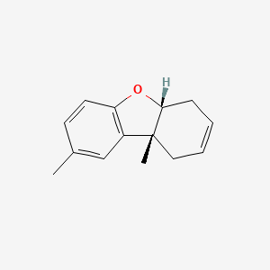 molecular formula C14H16O B15210065 Cis-8,9b-dimethyl-1,4,4a,9b-tetrahydrodibenzo[b,d]furan 