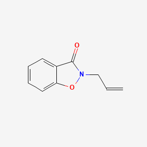 molecular formula C10H9NO2 B15210088 2-Allylbenzo[d]isoxazol-3(2h)-one CAS No. 26384-70-3