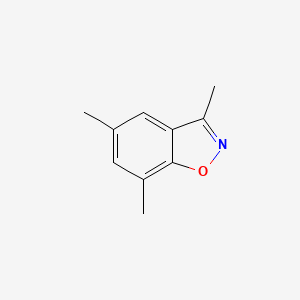 molecular formula C10H11NO B15210096 3,5,7-Trimethylbenzo[d]isoxazole 