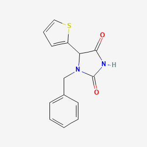 1-Benzyl-5-(thiophen-2-yl)imidazolidine-2,4-dione
