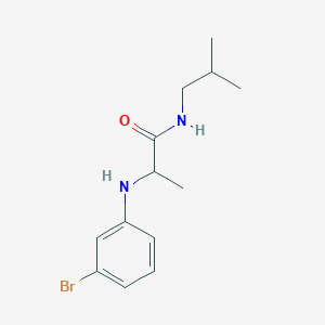 2-[(3-bromophenyl)amino]-N-(2-methylpropyl)propanamide